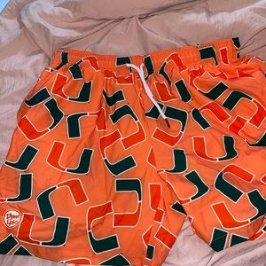 Dyme Life Miami Hurricanes men’s swim trunks NWT
